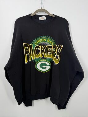 Vintage CSA Green Bay Packers Black Sweatshirt